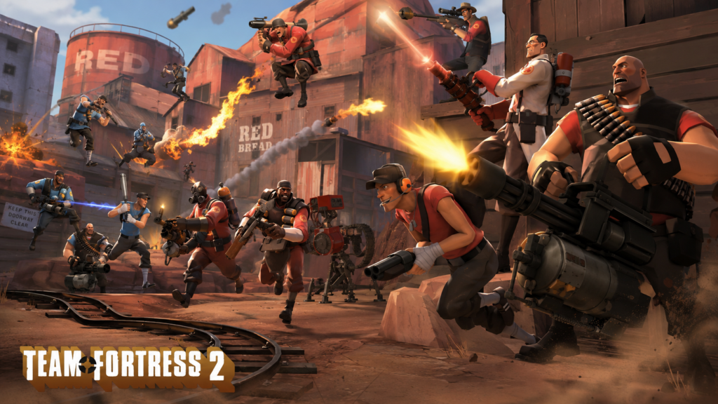 Team Fortress 2 class-based shooter match